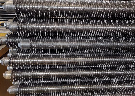 ท่อแลกเปลี่ยนความร้อนทรงกลมปีกท่อปีกสแตนเลส Corten ไม่มีสายสําหรับ Economizer