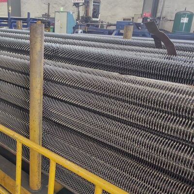 ท่อครีบ H-Fin แลกเปลี่ยนความร้อนเสริมแรงสำหรับหม้อไอน้ำโรงไฟฟ้าพร้อมข้อกำหนดที่กำหนดเอง