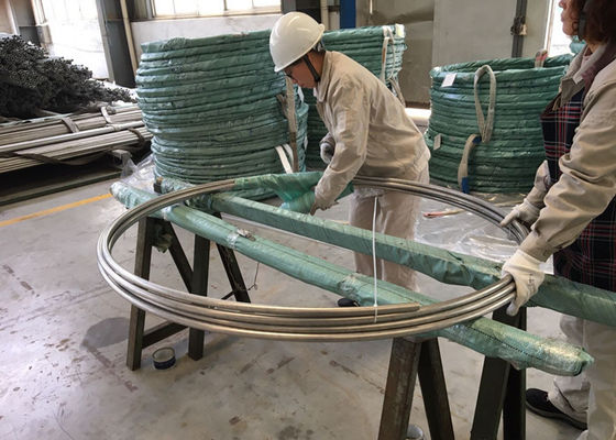 หม้อไอน้ำท่อไร้รอยต่อ ASTM A269 TP316L SUS316L 1.4404 31.75 * 1.65 * 11800MM