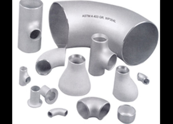 ASTM B815 S31803 S32205 ข้อศอกท่อเหล็กหม้อไอน้ำ / เพล็กซ์เหล็กข้อศอก Tee ลดหมวก Cap SR SR
