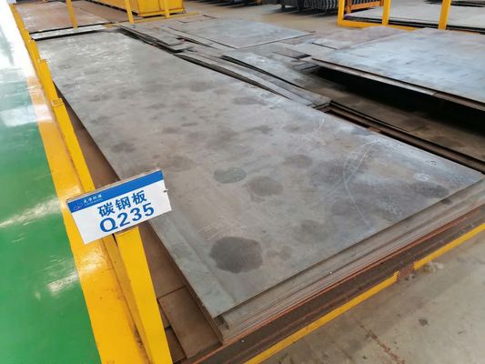 เหล็กแผ่นรีดเย็นหรือเหล็กแผ่นรีดร้อนชนิดหนา 6 - 80 มม. Q235 Q345 B C D E