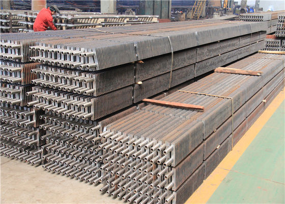 SS หรือ CS Boiler Fin Tube / เครื่องแลกเปลี่ยนความร้อน Finned Tube Solid Type สำหรับเครื่องเป่าเย็น