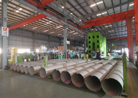 OD2500mm 310S ท่อเชื่อมสแตนเลสพร้อมการเชื่อมแบบดัด