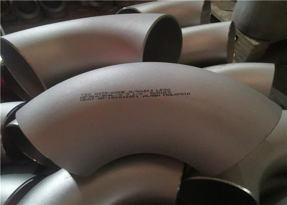 TUV A234WPB บดทราย 90 องศาข้อศอกรัศมีสั้นก้นเชื่อม