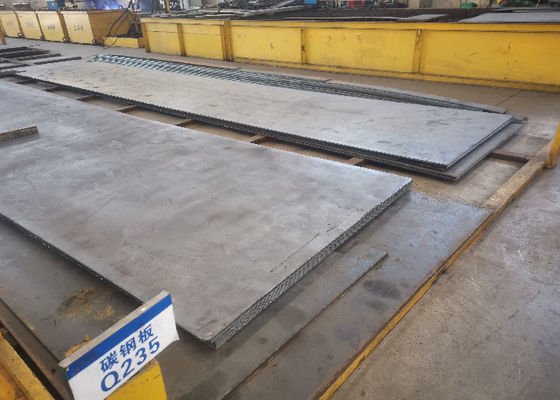 ASME HR Q235 A36 แผ่นเหล็กคาร์บอนหนา 10.00 มม