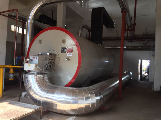 Gas Fired LPG Steam Heat Conduction Oil Boiler การใช้ความร้อนสูง