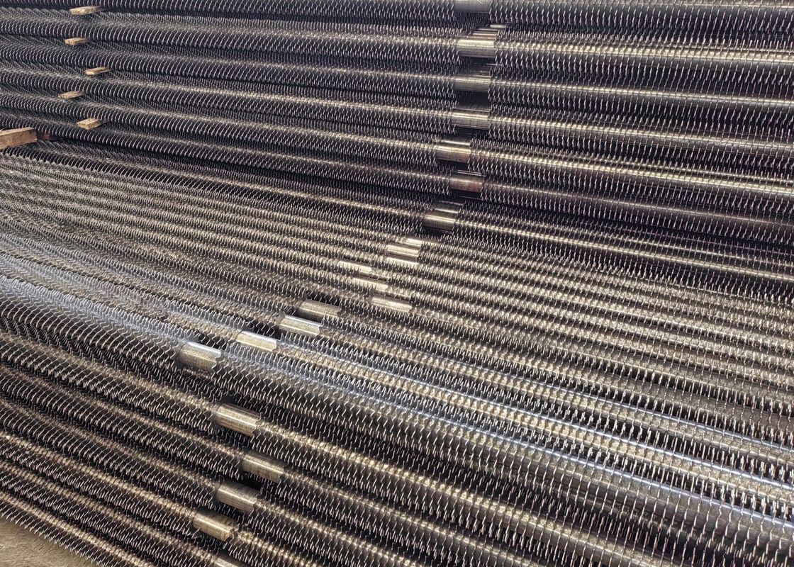 ท่อแลกเปลี่ยนความร้อนทรงกลมปีกท่อปีกสแตนเลส Corten ไม่มีสายสําหรับ Economizer